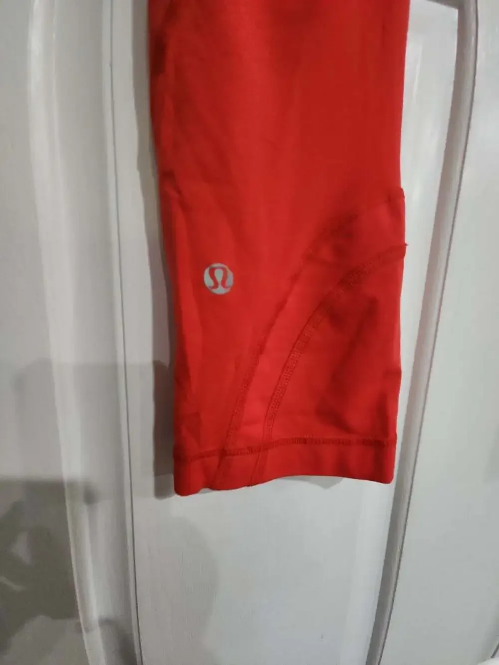Lululemon Athletica Red Performance Crop Yoga Leggings